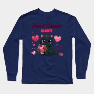 Heart Stealer Alert!- Exclusive Valentine's Design Long Sleeve T-Shirt